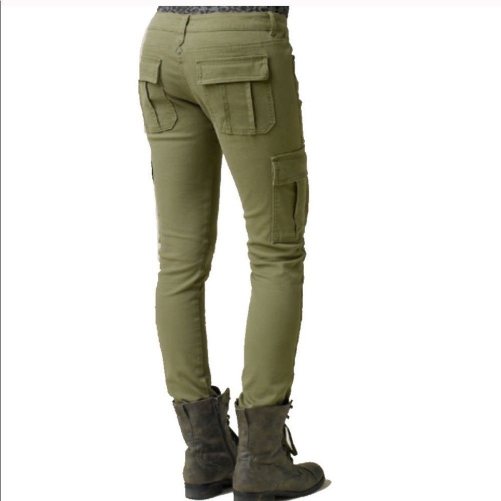 Prana Meme skinny Cargo Pants olive Green 8